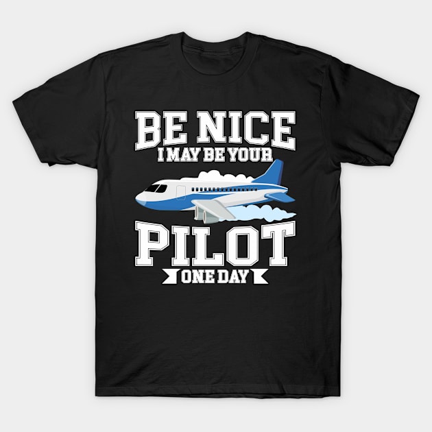 Funny Pilot Airplane Passenger Airplane Flying T-Shirt by wbdesignz